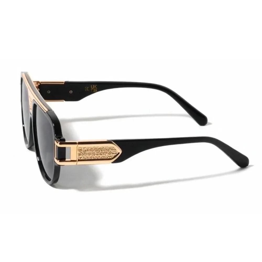 Women Sunglasses Baddie Aesthetic Glam Hip Hop Retro Designer Style Gold  Summer